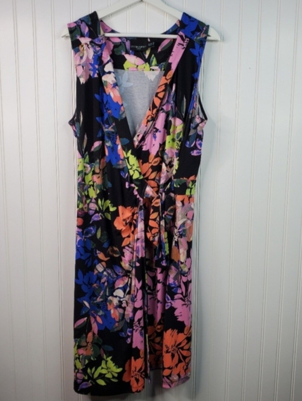 Cynthia Rowley Sleeveless Floral Wrap Dress